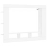 Meuble TV blanc 152x22x113 cm bois d'ingénierie 