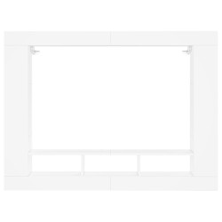 Meuble TV blanc 152x22x113 cm bois d'ingénierie 