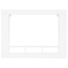 Meuble TV blanc 152x22x113 cm bois d'ingénierie 