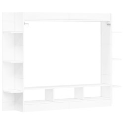 Meuble TV blanc 152x22x113 cm bois d'ingénierie 
