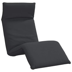 Chaise longue pliante noir 175x54x8,5 cm tissu oxford 