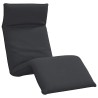 Chaise longue pliante noir 175x54x8,5 cm tissu oxford 