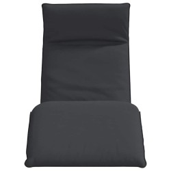Chaise longue pliante noir 175x54x8,5 cm tissu oxford 