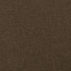 Tête de lit avec oreilles Marron foncé 93x16x118/128 cm Tissu 