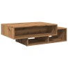 Table basse chêne artisanal 105x55x32 cm bois d'ingénierie 