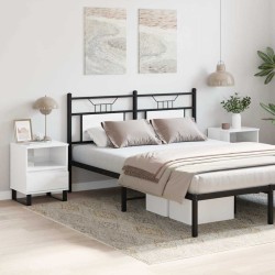 Tables de chevet 2 pcs blanc brillant 40x35x50 cm 