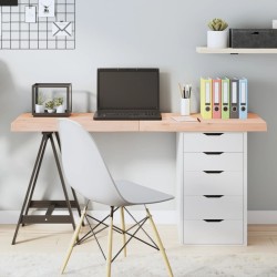 Dessus de table 140x50x(2-6) cm bois de chêne massif non traité 