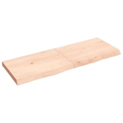 Dessus de table 140x50x(2-6) cm bois de chêne massif non traité 
