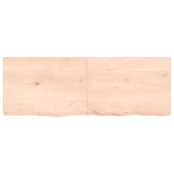 Dessus de table 140x50x(2-6) cm bois de chêne massif non traité 
