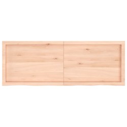 Dessus de table 140x50x(2-6) cm bois de chêne massif non traité 