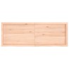 Comptoir de salle de bain 140x50x(2-6)cm bois massif non traité 