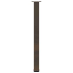 Pieds de table de bar 4 pièces Acier naturel 100-102 cm Acier 