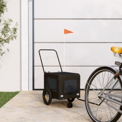 Remorque de vélo pour animaux de compagnie noir 