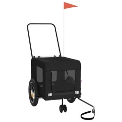 Remorque de vélo pour animaux de compagnie noir 