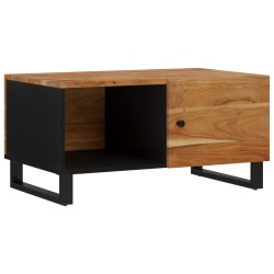 Table basse 80x50x40 cm Bois d'acacia solide et d'ingénierie 