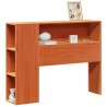 Tête de lit avec rangement cire marron 90 cm bois massif de pin 
