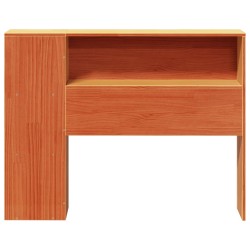 Tête de lit avec rangement cire marron 90 cm bois massif de pin 