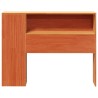 Tête de lit avec rangement cire marron 90 cm bois massif de pin 