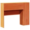 Tête de lit avec rangement cire marron 90 cm bois massif de pin 