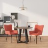 Chaises à manger lot de 2 Rose Velours 