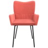 Chaises à manger lot de 2 Rose Velours 