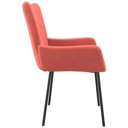 Chaises à manger lot de 2 Rose Velours 
