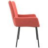 Chaises à manger lot de 2 Rose Velours 