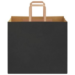 Sacs en papier 250 pcs avec poignées noir 32x22x28 cm 