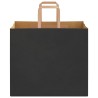 Sacs en papier 250 pcs avec poignées noir 32x22x28 cm 
