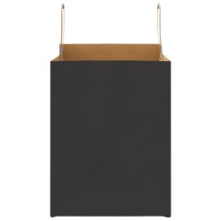 Sacs en papier 250 pcs avec poignées noir 32x22x28 cm 