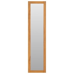 Miroir mural avec étagères 30x30x120 cm Bois de teck massif 