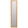 Miroir mural avec étagères 30x30x120 cm Bois de teck massif 