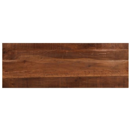 Dessus de table 140x50x2,5cm rectangulaire bois massif récupéré 