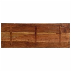 Dessus de table 140x50x2,5cm rectangulaire bois massif récupéré 