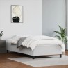 Cadre de lit sans matelas blanc 90x190 cm similicuir 