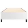 Cadre de lit sans matelas blanc 90x190 cm similicuir 