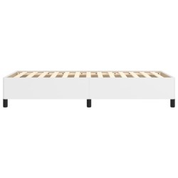Cadre de lit sans matelas blanc 90x190 cm similicuir 