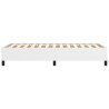 Cadre de lit sans matelas blanc 90x190 cm similicuir 