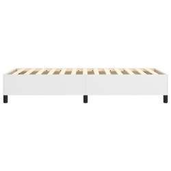 Cadre de lit sans matelas blanc 90x190 cm similicuir 