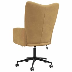 Chaise de relaxation Marron Velours 