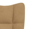 Chaise de relaxation Marron Velours 