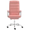 Fauteuil inclinable de bureau Rose Similicuir 