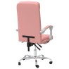 Fauteuil inclinable de bureau Rose Similicuir 
