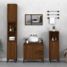 Armoire de bain chêne marron 30x30x190 cm bois d'ingénierie 