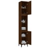 Armoire de bain chêne marron 30x30x190 cm bois d'ingénierie 