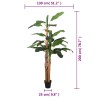 Bananier artificiel 22 feuilles 200 cm vert 