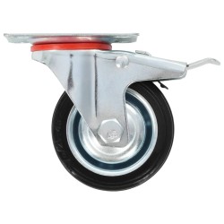 16 pcs Roulettes pivotantes 75 mm 