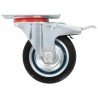 16 pcs Roulettes pivotantes 75 mm 