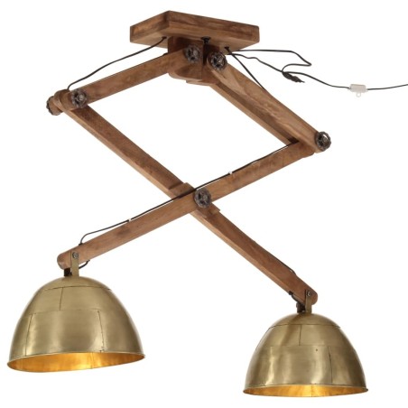 Plafonnier 25 W laiton antique 29x18x85 cm E27 