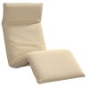 Chaise longue pliante beige 175x54x8,5 cm tissu oxford 